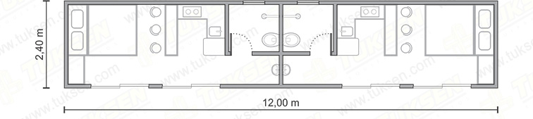 Casa Container Moradia Marítimo Modelo 6